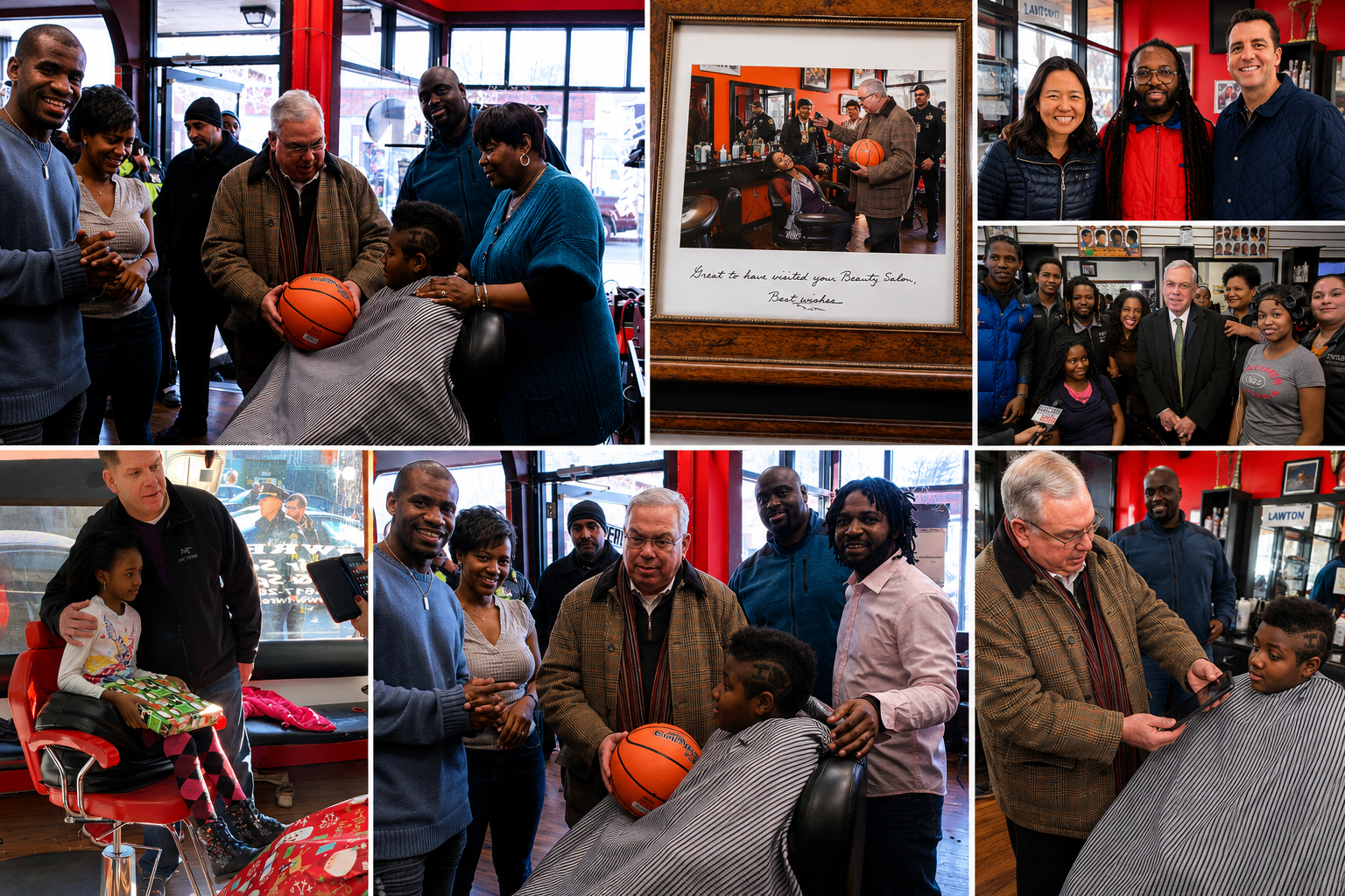 Community leaders and local heroes visiting Fwresh