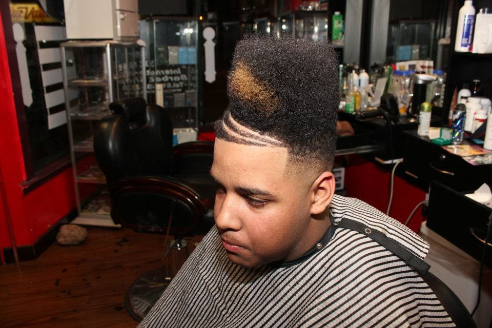 drop fade high Top hairstyle
